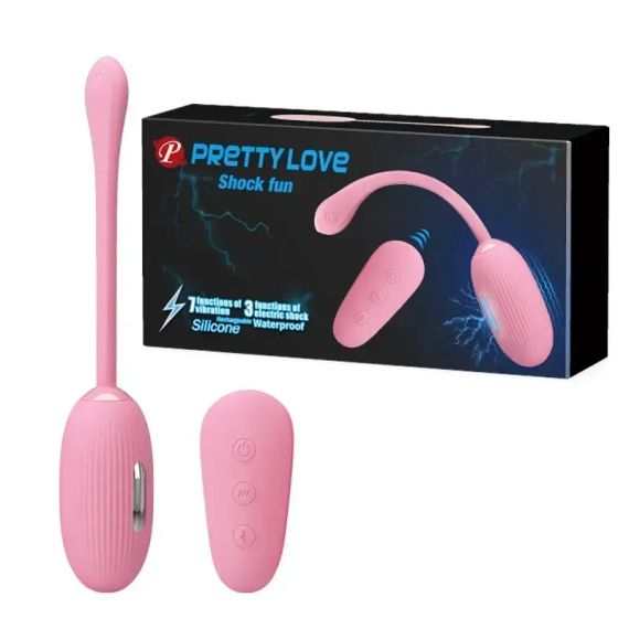 Віброяйце з пультом керування PRETTY LOVE SHOCK FUN EGG pink Sex Aura | Зображення 1