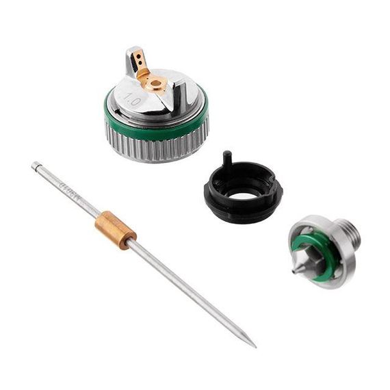 Комплект форсунки 1,0 мм для фарбопульта HVLP II міні PT-0128 INTERTOOL PT-2106 | Зображення 1