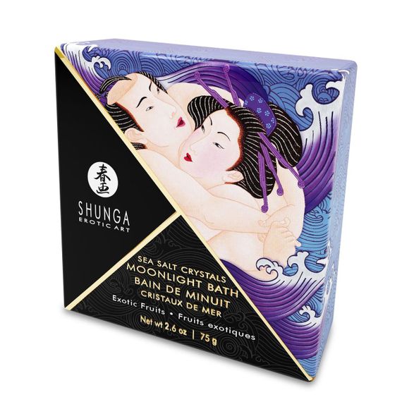 Сіль для ванни Shunga Moonlight Bath – Exotic Fruits (75 г), сіль Мертвого моря, ароматичні олії sexstyle