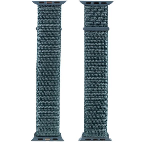 Ремешок Nylon для Apple Watch 38/40/41/42mm(ser.10) Зеленый / Pine green | Зображення 2