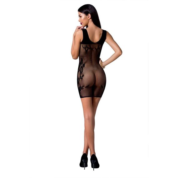 Откровенное платье-сетка Passion BS073 black | Зображення 3