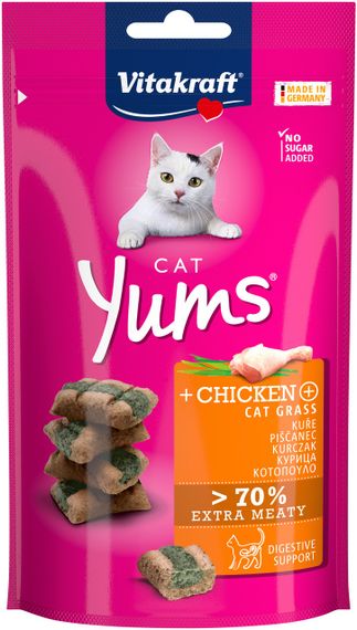 Ласощі для котів з куркою Vitakraft Yums Chicken, 40 гр