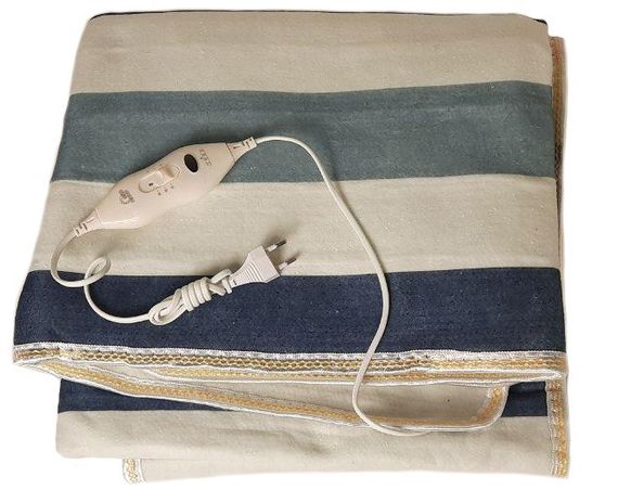 Электропростынь Electric Blanket 7420 150х160 см, різнокольорові смужки | Зображення 3