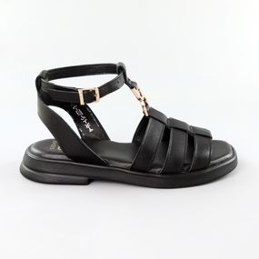 Сандалі жіночі шкіряні 589040 Чорні 37 38 39 40 41