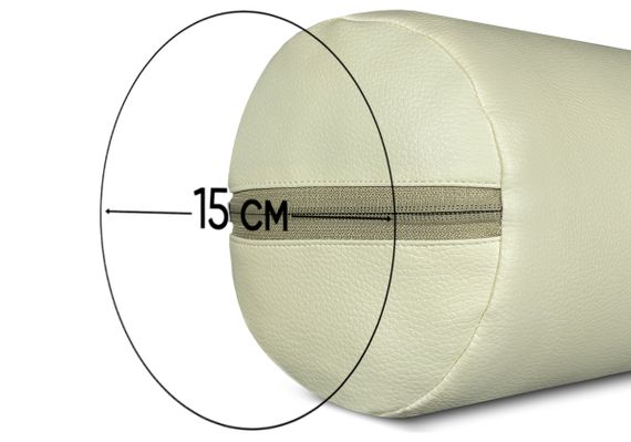 Валик для масажного столу EasyFit 60 см бежевий (з чохлом) (EF-2115E-BE) | Зображення 2