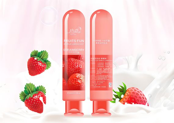 Їстівний інтимний гель зі смаком полуниці 80 ml | Зображення 4