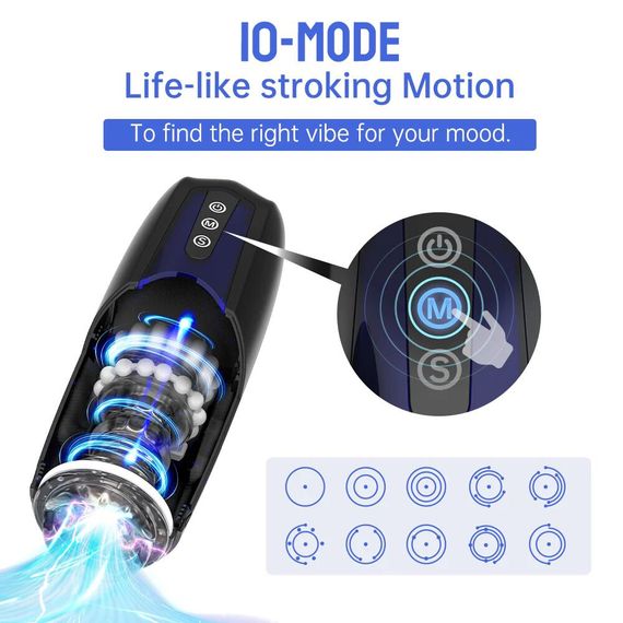 Интерактивный смарт мастурбатор Magic Motion Xone, имитация фрикций, 10 режимов, кнопка турбо | Зображення 3