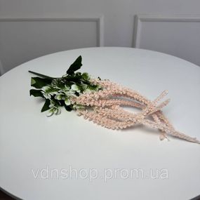 Ветка амаранта искусственная 5шт/уп. Цвет: светло розовый GZ-32