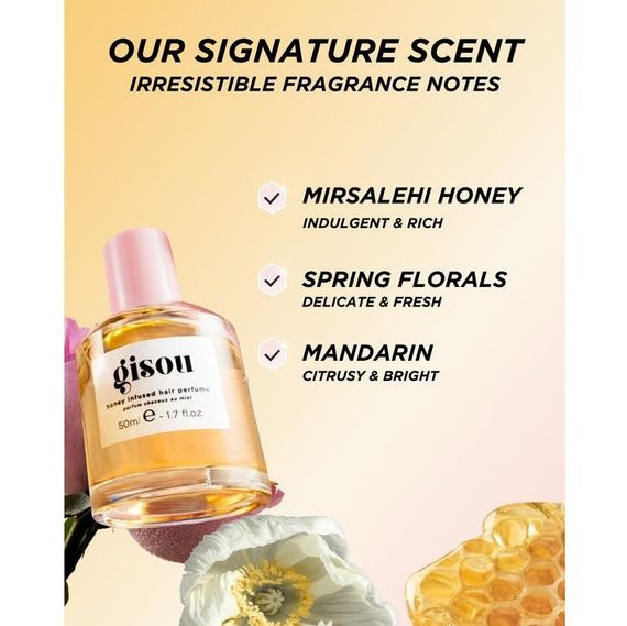 Набір Gisou Honey Gloss Hydrating Trio (hair oil, hair parfume, lip oil watermelon) | Зображення 4