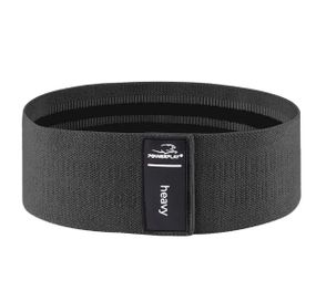 Тканева гумка для фітнесу та спорту PowerPlay 4111 Hip Band L Light Чорна (d_84cm) (PP_4111_Black_L)