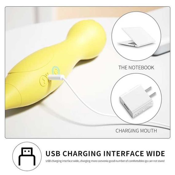 Двосторонній гнучкий багатофункціональний вібратор LILO 3в1 - Жовтий - Вібратори | Зображення 3