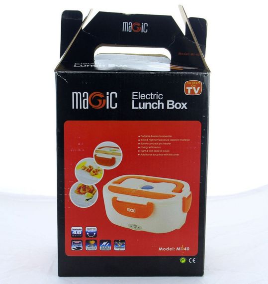 Ланч Бокс на Два Отсека с Подогревом Еды от сети 220в Lunch box Термос Пищевой зеленый | Зображення 9