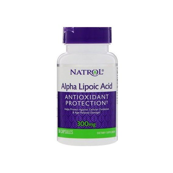 Альфа-ліпоєва кислота Natrol Alpha Lipoic Acid 300 mg 50 Caps