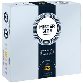Презервативы Mister Size - pure feel - 53 (36 condoms), толщина 0,05 мм sexstyle