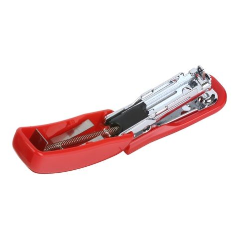 Степлер пластиковий МІНІ BM.4125-05 BUROMAX, 10 л., (скоби №10), 61х36х23 мм, червоний, в коробці (4823078955784) | Зображення 4
