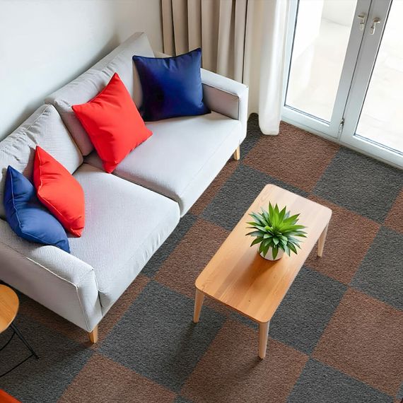 Плитка під ковролін без клейового шару 500х500х3мм Шоколад SW-00002710 | Зображення 5