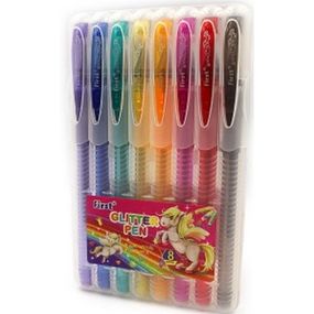 Набір гелевих ручок Glitter8 9838-8, 8 кольорів