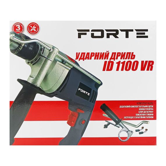 Ударная дрель Forte ID 1100 VR | Зображення 7