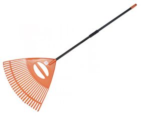 Граблі віялові Bradas 26 зубців черенок металевий KT-CXGH26-M