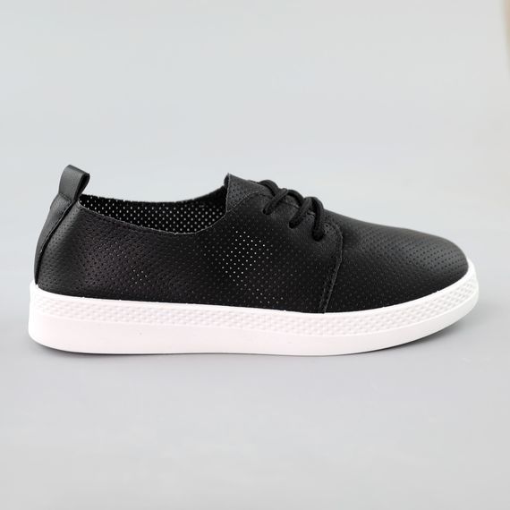 Кеди жіночі перфорація 591554 Чорні 36 37 38 39 40 41