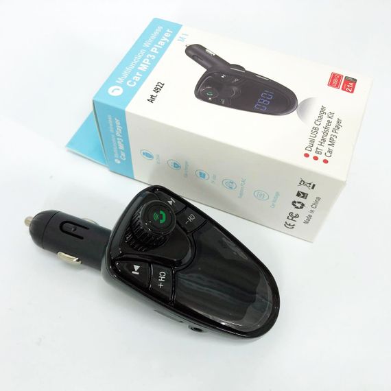 Авто-трансмітер з функцією Bluetooth, Якісний фм модулятор, Fm модулятори для телефону LH-16 | Зображення 7