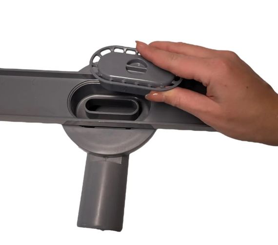 Сливной трап для душа Maxiflow Pera Line 60 см с горизонтальным выходом решетка Квадрат 3152.0Y050K.060.1 | Зображення 1