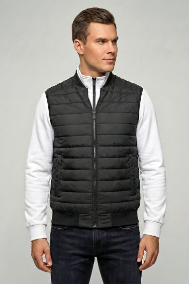 Чоловічий Жилет Sun`s House  розмір: 58 Чорний (арт. SB-24254-bomber-black)
