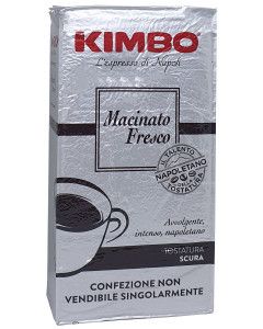 Кава мелена темного обсмажування Kimbo Macinato Fresco, 250г Італія, Суміш робуста арабіка | Зображення 1