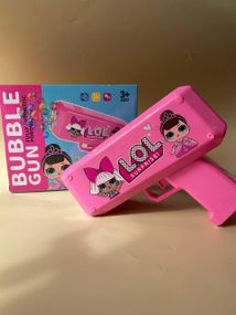 Пістолет з мильними бульками генератор мильних бульбашок Лолі Рожевий