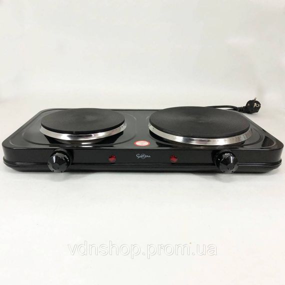 Кухонная плита для маленькой кухни, Электрическая плита на две конфорки для стола NX-46 | Зображення 1