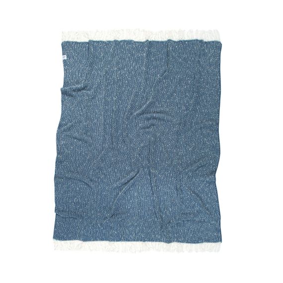 Плед Barine 9198 Туреччина 140*170 см  Бавовна Індіго