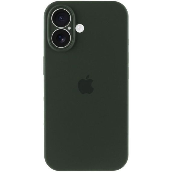 Чехол Silicone Case Full Camera Protective (AA) для Apple iPhone 16 (6.1") Зеленый / Cyprus Green | Зображення 4