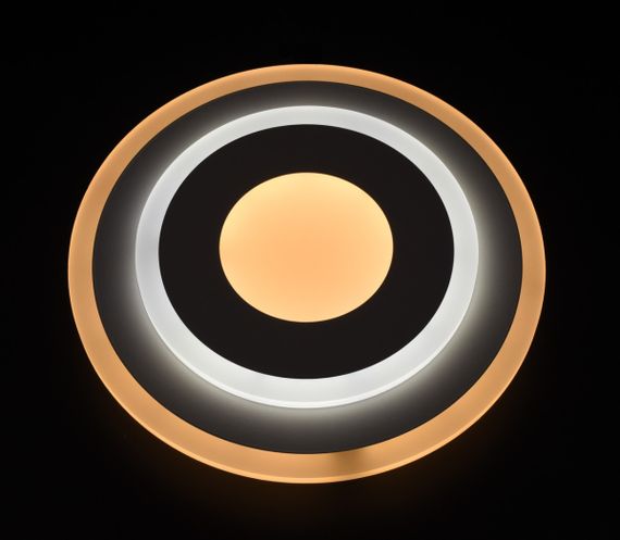 Сучасний круглий світильник стельовий LED для кімнати кухні ванної 26157 Білий 4х30х30 см. | Зображення 2