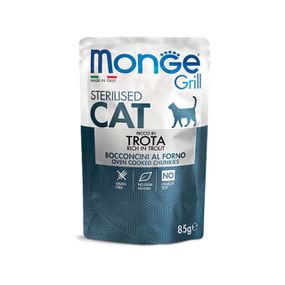 Корм Monge Cat Grill Wet Sterilised Trota вологий з фореллю для стерилізованих котів 85 гр
