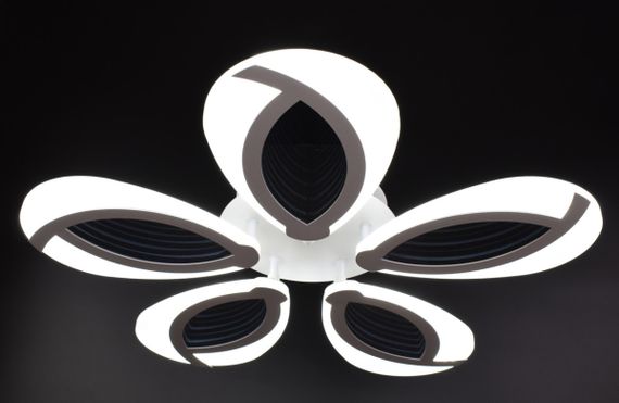 Люстра світлодіодна стельова LED світильник для квартири на стелю лед з пультом 25943 Білий 8х59х59 см. | Зображення 4