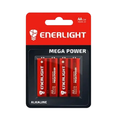 Батарейка лужна AA/LR6 (бл-4шт) Enerlight Mega Power