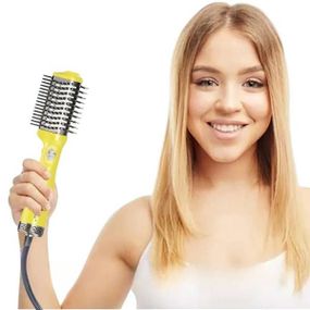 Фен-щетка для укладки волос VGR V497 Желтый