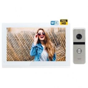 Комплект домофона CoVi Security TAB FHD Wi-Fi White  панель Iron FHD Silver