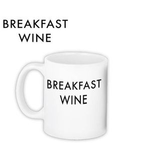 Чашка з принтом Breakfast wine 330 мл (KR_COF004)