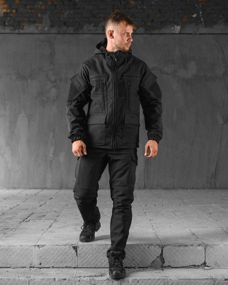 Тактичний костюм SoftShell REHYDRATION black ВТ0446 | Зображення 2