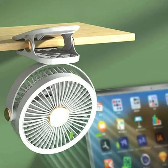 Вентилятор акумуляторний FAN-AF01 з USB з прищіпкою 3 швидкості, 360 градусів | Зображення 3