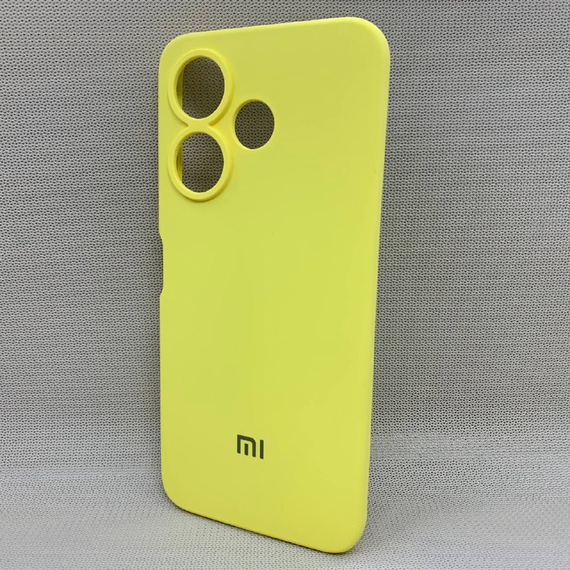 Чохол з логотипом для Xiaomi Redmi 13 | Протиударний | Soft Touch | Жовтий