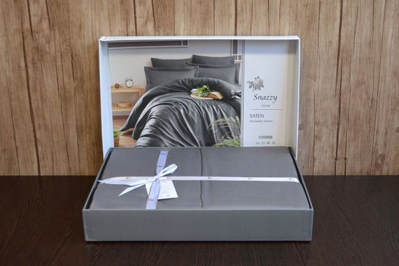 Постельное белье First Choice Cotton Satin 200х220 Snazzy Anthrasite | Зображення 1