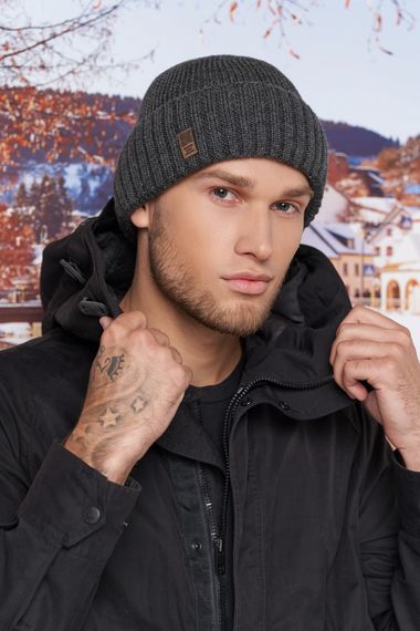 Мужская шапка «Паскаль» графит