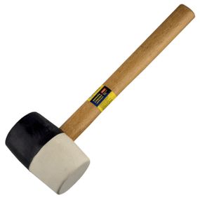 Сталь 44077 Киянка резиновая черно - белая 450 г