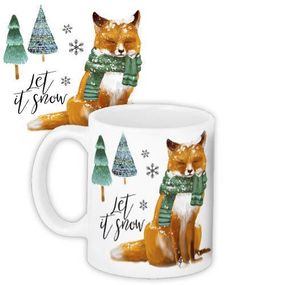 Чашка з принтом Let is snow 330 мл (KR_19NG013)