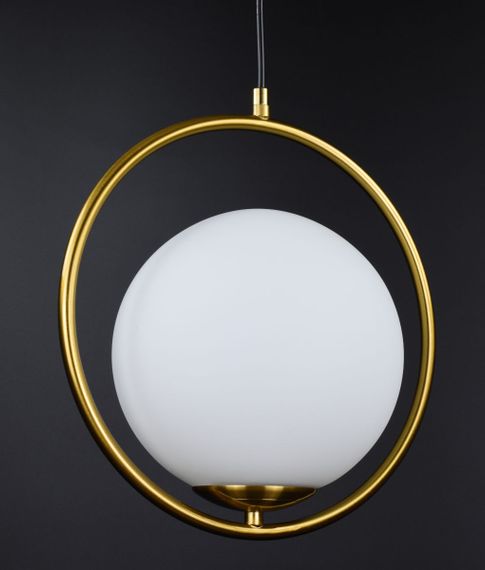 Люстра підвісна на 1 лампочку 26737 Латунь 40-150х30х30 см. | Зображення 1