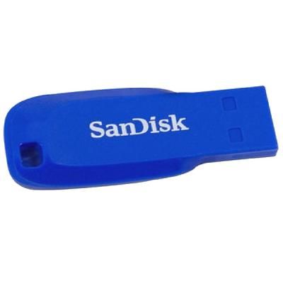 USB флеш накопичувач SanDisk 16GB Cruzer Blade Blue Electric USB 2.0 (SDCZ50C-016G-B35BE) | Зображення 1