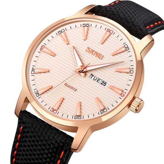 Чоловічий годинник Skmei 9303RGSI Rose Gold-Silver | Зображення 1