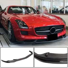 Накладка на передній бампер Lip (Карбон) для Mercedes SLS C197 2010-2014 рр